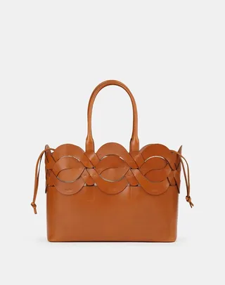 Italian Leather 8 Knot Tote
