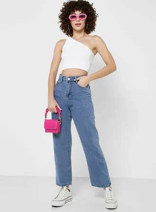 High Waisted Mom Jeans