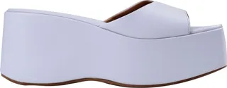 Leather Platform Sandals Sandals Lilac