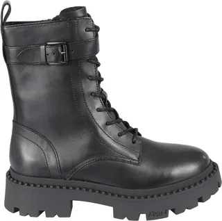 Ash Gena Buckled Lace-Up Combat Boots