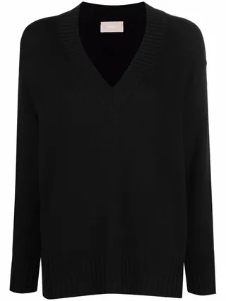 V-neck merino jumper