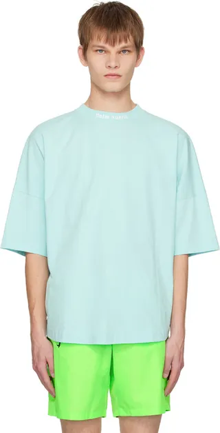 Palm Angels Blue Oversized T-Shirt