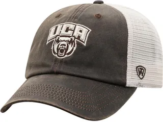 Men's Top of the World Brown Central Arkansas Bears Scat Mesh Trucker Snapback Hat
