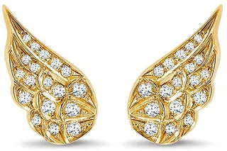 18kt yellow gold diamond Tiara earrings