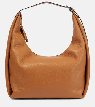 Large leather tote bag