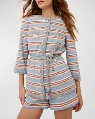 Ginerva Knit Striped Jacket