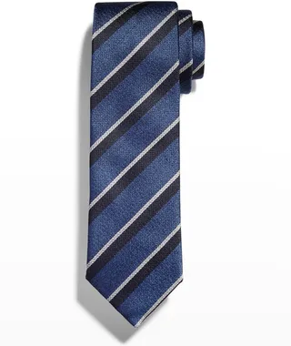 Men's Stripe Silk Tie