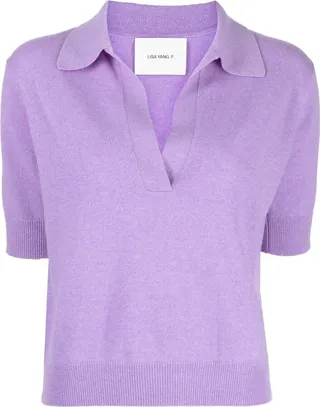 Cashmere-Knit Polo