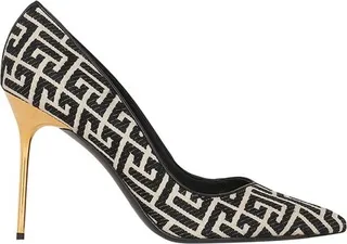 Ruby stilettos with jacquard monogram