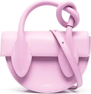 Knot-Detail Leather Tote Bag