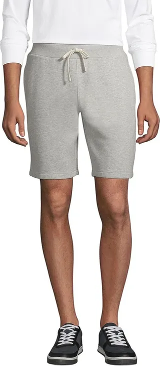 Lands' End Men's Serious Sweats Shorts - X-Small - Gray Heather