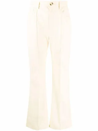 Zoey cropped kick-flare trousers