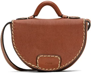 Chloé Brown Nano Edith Saddle Bag