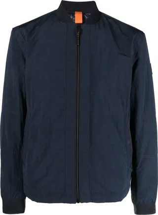 Logo-Patch Bomber Jacket