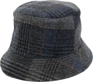 Tartan-Check Virgin-Wool Hat
