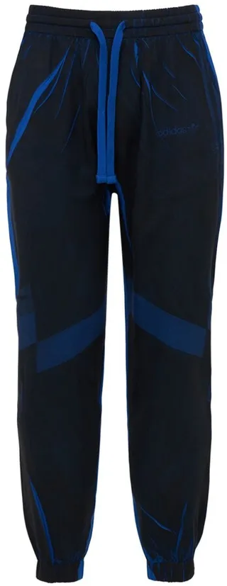 Blue Version Silk Track Pants