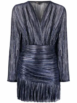 Runny draped lurex dress