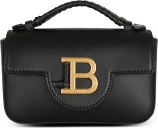 Balmain Mini Leather B-Buzz Cross-Body Bag