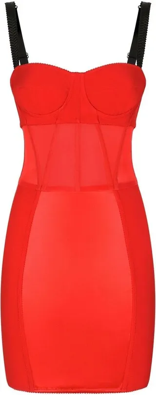 Silk Corset Mini Dress