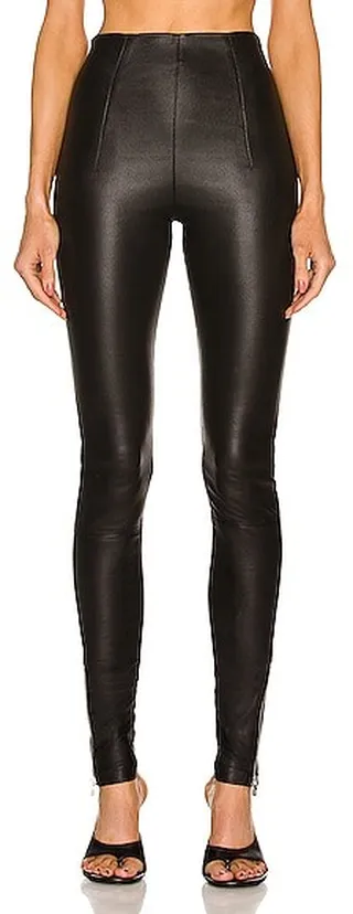 Amiri Leather Legging in Black