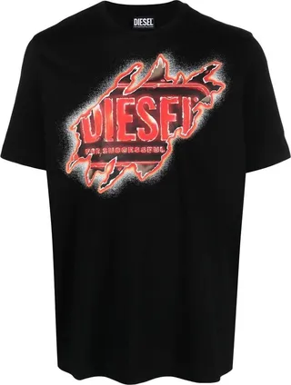 Diesel Graphic-Printed Crewneck T-Shirt
