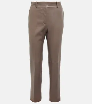 Coleman slim leather pants