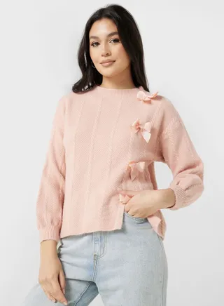 Side Decoration Sweater