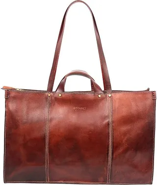 Old Trend Genuine Leather Sandstorm Tote Bag (Brown) Handbags