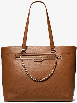 Slater Large Pebbled Leather Tote Bag