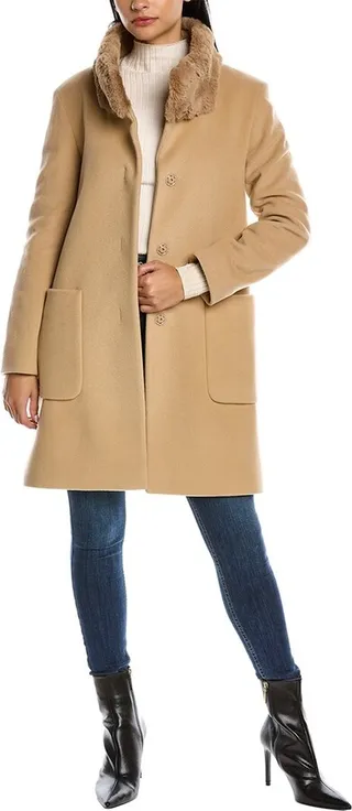 Cinzia Rocca Icons Wool & Cashmere-Blend Coat