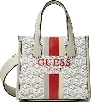 GUESS Silvana Mini Tote (Stone Logo) Handbags