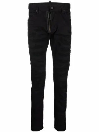 Logo-Print Skinny Jeans