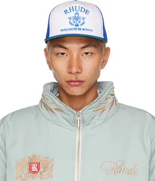 Rhude Blue & White Principaute Cap