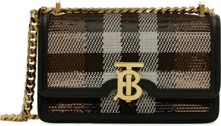 Burberry Brown Sequinned TB Bag