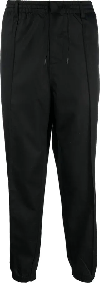 Drawstring-Waist Tapered Trousers