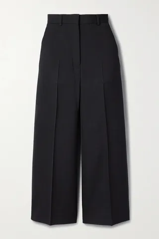 Acne Studios - Cropped Woven Straight-leg Pants - Black
