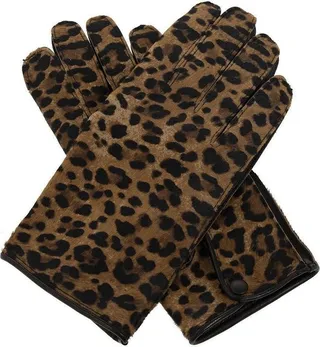 Maison Margiela Leopard-Printed Piped-Trim Detailed Gloves