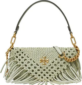 Kira leather fringe shoulder bag