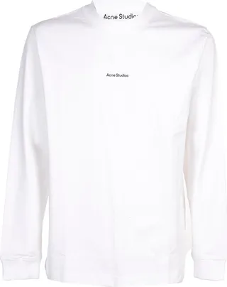 Acne Studios Logo Printed Crewneck T-Shirt