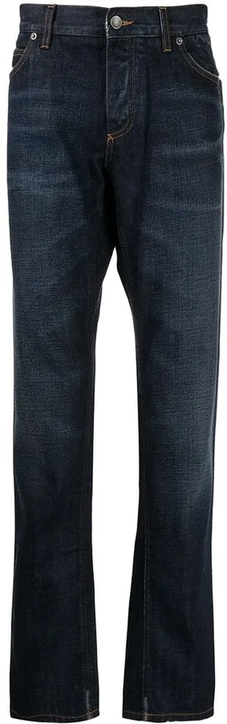 Rear Logo-Patch Detail Jeans