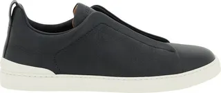 Ermenegildo Zegna Round Toe Slip-On Sneakers