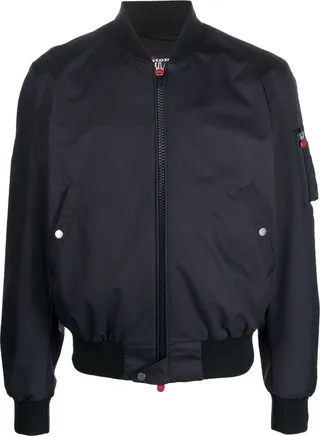 Sleeve-Pocket Bomber Jacket