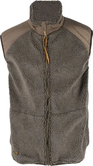 Green Faux Shearling Gilet