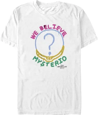 Men's Marvel Spider-Man: No Way Home We Believe Mysterio T-Shirt - White - Large