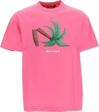 Palm Angels Graphic-Printed Crewneck T-Shirt