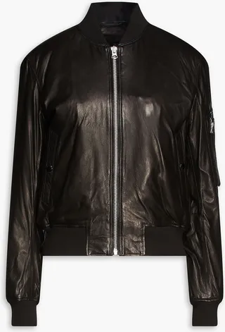 Manston leather bomber jacket