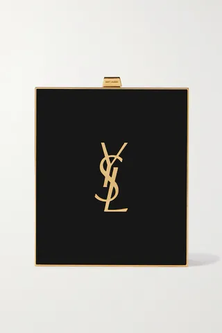 SAINT LAURENT - Tuxedo Gold-tone Acrylic Shoulder Bag - Black