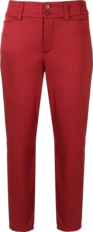 Straight-Leg Cropped Trousers