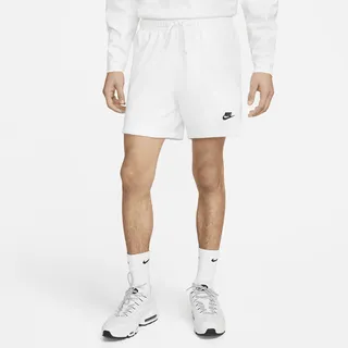 Nike Men's Club Fleece French Terry Flow Shorts in White