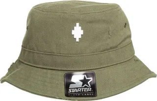 Marcelo Burlon County Of Milan Cross Distressed Bucket Hat